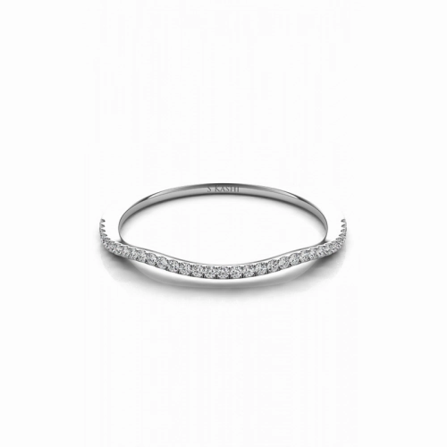 S Kashi & Sons Curved Wedding Band EN7333-BWG