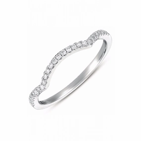 S Kashi & Sons Curved Wedding Band EN7371-BWG