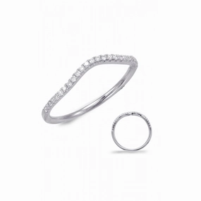 S Kashi & Sons Curved Wedding Band EN7592-BWG