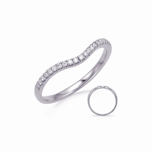 S Kashi & Sons Curved Wedding Band EN7634-BWG