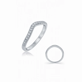S Kashi & Sons Curved Wedding Band EN7643-BWG
