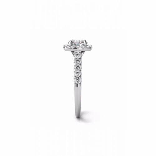 S Kashi & Sons Halo - Cushion Engagement Ring EN7452-1WG