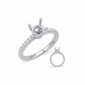 S Kashi & Sons Halo - Hidden Engagement Ring EN7926-3WG