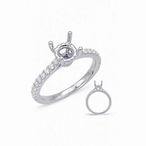 S Kashi & Sons Halo - Hidden Engagement Ring EN7926-3WG