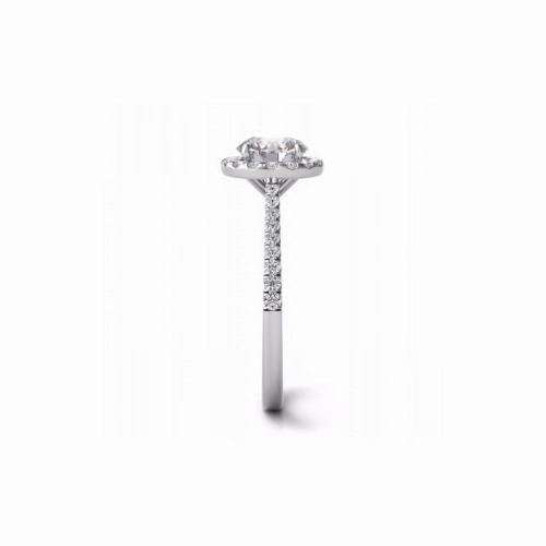 S Kashi & Sons Halo - Round Engagement Ring EN7370-50WG