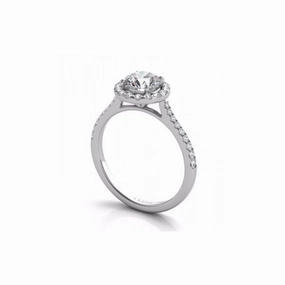 S Kashi & Sons Halo - Round Engagement Ring EN7370-50WG