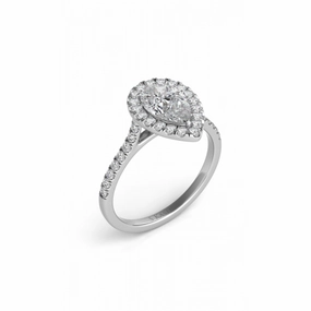 S Kashi & Sons Halo - Round Engagement Ring EN7569-9X6MWG