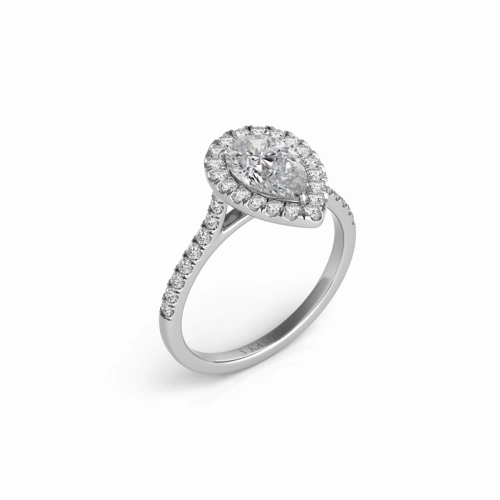 S Kashi & Sons Halo - Round Engagement Ring EN7569-9X6MWG