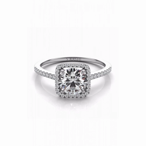 S Kashi & Sons Halo Engagement Ring EN7330-1WG