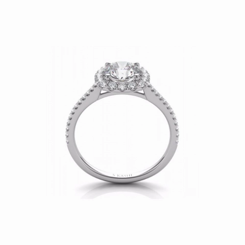 S Kashi & Sons Halo Engagement Ring EN7508-1WG