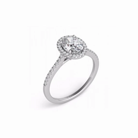 S Kashi & Sons Halo Engagement Ring EN7512-8X6MWG
