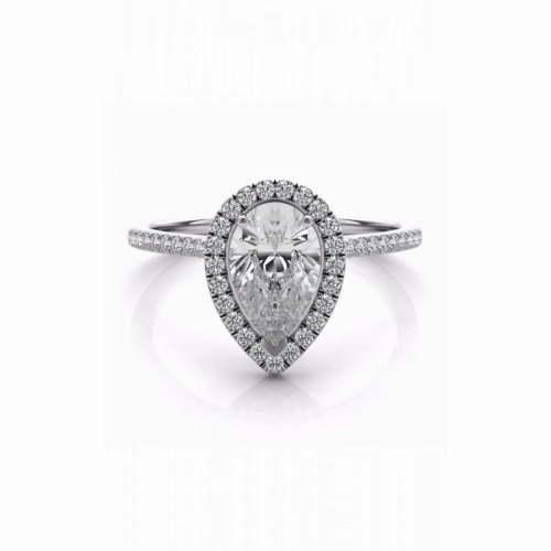 S Kashi & Sons Halo Engagement Ring EN7519-7X5MWG