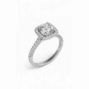 S Kashi & Sons Halo Engagement Ring EN7593-5.5MWG