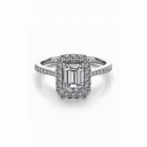 S Kashi & Sons Halo Engagement Ring EN7597-7X5MWG