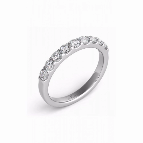 S Kashi & Sons Prong Set Wedding Band EN7164-BWG