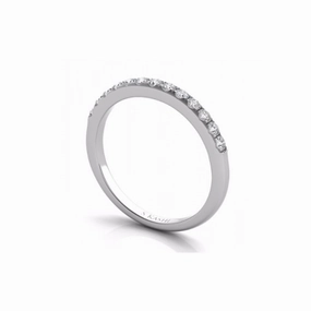S Kashi & Sons Prong Set Wedding Band EN7195-BWG