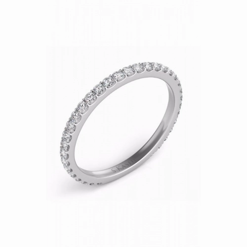 S Kashi & Sons Prong Set Wedding Band EN7285-BWG