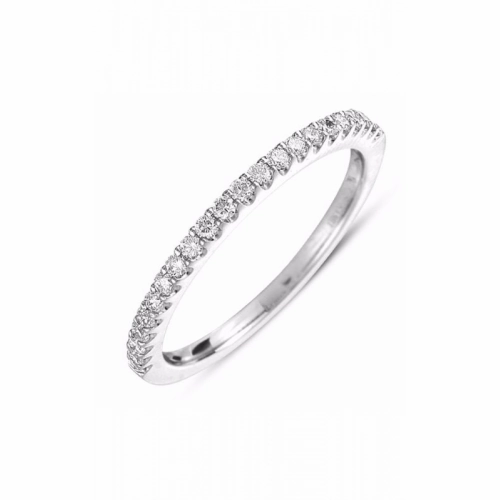 S Kashi & Sons Prong Set Wedding Band EN7313-BWG
