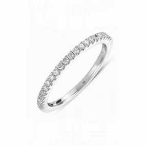 S Kashi & Sons Prong Set Wedding Band EN7313-BWG