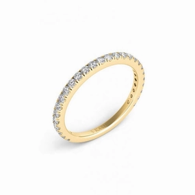 S Kashi & Sons Prong Set Wedding Band EN7317-BWG