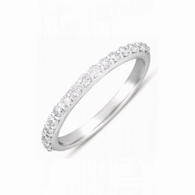 S Kashi & Sons Prong Set Wedding Band EN7344-BWG