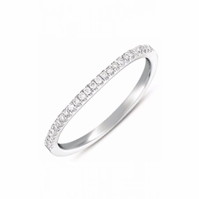 S Kashi & Sons Prong Set Wedding Band EN7369-BWG
