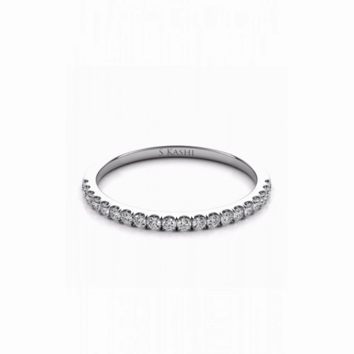 S Kashi & Sons Prong Set Wedding Band EN7442-BWG