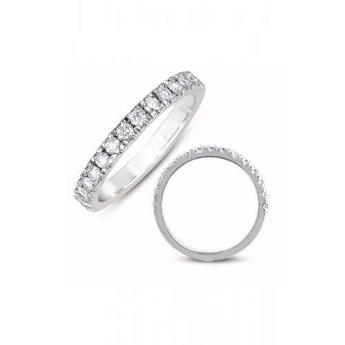 S Kashi & Sons Prong Set Wedding Band EN7443-BWG