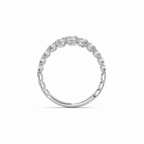 S Kashi & Sons Prong Set Wedding Band EN7583-BWG