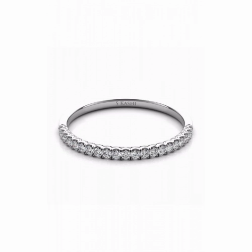 S Kashi & Sons Prong Set Wedding Band EN7593-BWG
