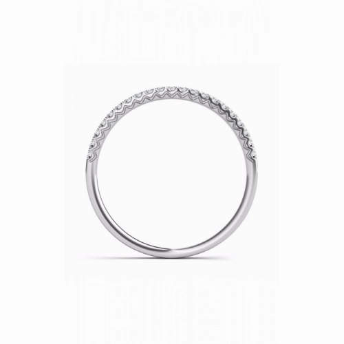 S Kashi & Sons Prong Set Wedding Band EN7593-BWG