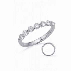 S Kashi & Sons Prong Set Wedding Band EN7760-BWG