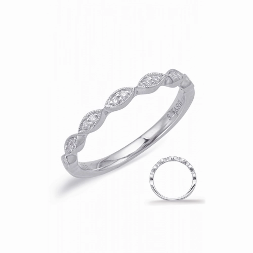 S Kashi & Sons Prong Set Wedding Band EN8038-B75WG