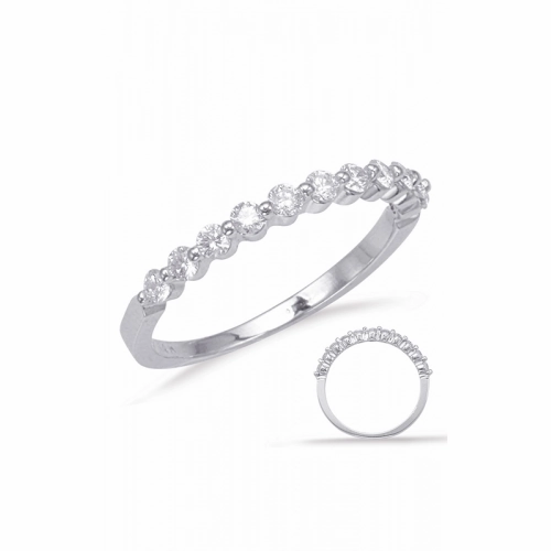 S Kashi & Sons Prong Set Wedding Band EN8092-BWG