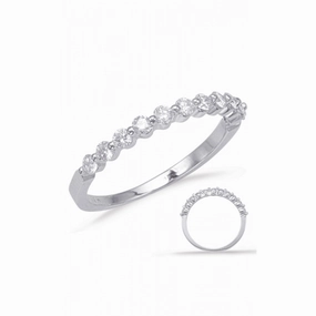 S Kashi & Sons Prong Set Wedding Band EN8092-BWG