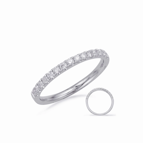S Kashi & Sons Prong Set Wedding Band EN8201-BWG