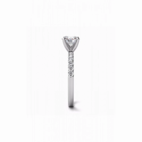 S Kashi & Sons Side Stone - Prong Set Engagement Ring EN6593WG