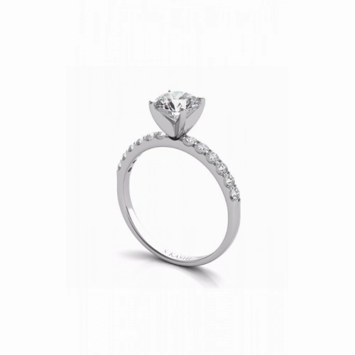 S Kashi & Sons Side Stone - Prong Set Engagement Ring EN6593WG