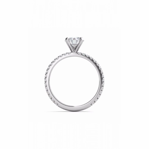 S Kashi & Sons Side Stone - Prong Set Engagement Ring EN7285WG