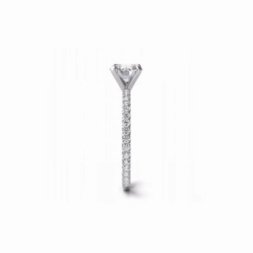 S Kashi & Sons Side Stone - Prong Set Engagement Ring EN7285WG