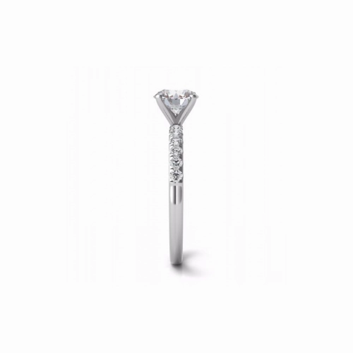 S Kashi & Sons Side Stone Engagement Ring EN7195WG