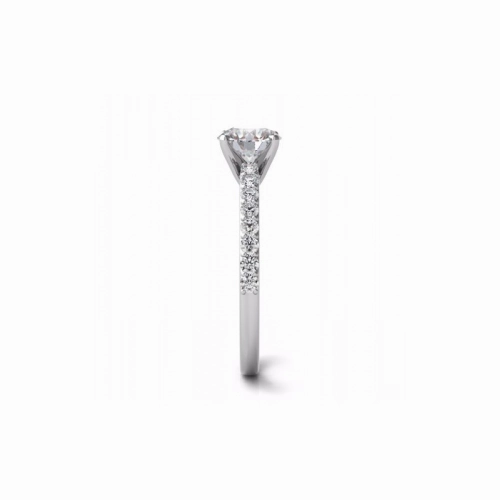 S Kashi & Sons Side Stone Engagement Ring EN7344WG