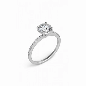 S Kashi & Sons Side Stone Engagement Ring EN7470-75WG