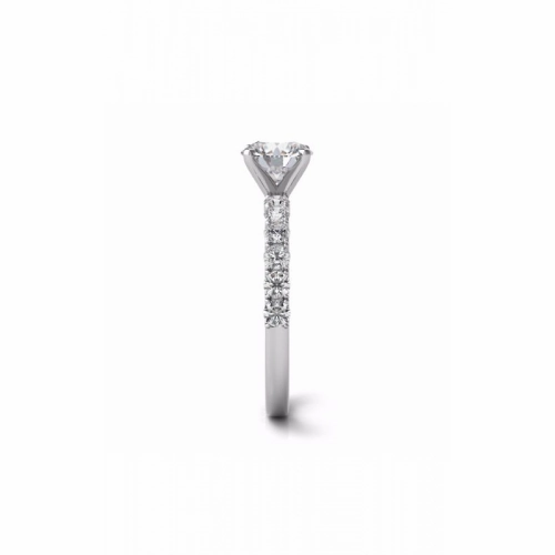 S Kashi & Sons Side Stone Engagement Ring EN7637WG