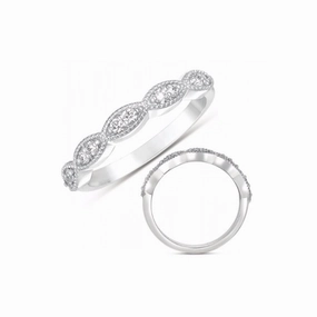 S Kashi & Sons Stackables Wedding Band EN7437-BWG