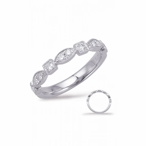 S Kashi & Sons Stackables Wedding Band EN7970-BWG