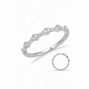 S Kashi & Sons Stackables Wedding Band EN8031-BWG