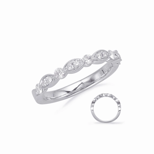 S Kashi & Sons Stackables Wedding Band EN8055-B10WG