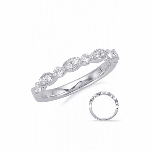 S Kashi & Sons Stackables Wedding Band EN8055-B50WG