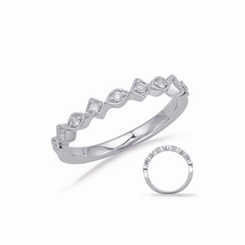 S Kashi & Sons Stackables Wedding Band EN8057-BWG